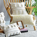 GobekUsa Ivory Tufted Tassel Cushion Cover - Netural Boho Style for Home Decor