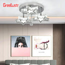GobekUsa Crystal Stars LED Pendant Chandelier for Modern Living Dining Room Decor