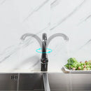 GobekUsa Brass Black Kitchen Sink Faucet Single Handle Swivel Spout Mixer Tap