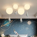 GobekUsa Cartoon Bear Ceiling Light for Kids' Rooms, LED Fixture Bedroom Decor