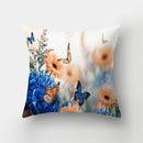 GobekUsa Butterfly Flower Pillow Case: Colorful Animal Landscape Sofa Cushion Cover