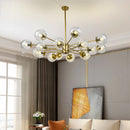 GobekUsa Glass LED Chandeliers: Modern Dining Room Bedroom Living Room Pendant Lights