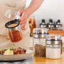 GobekUsa Glass Seasoning Pot with PP Lid Kitchen Supplies