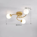 GobekUsa Glass Bulb LED Ceiling Light Fixture for Modern Living Room and Kitchen