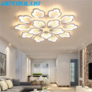 GobekUsa Lotus Design LED Acrylic Chandelier Ceiling Lamp for Modern Living, Dining, and Study Rooms