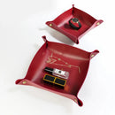 GobekUsa Leather Desktop Organizer Tray: Home/Office Cosmetics, Jewelry, Key Storage Holder