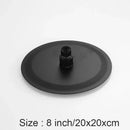 GobekUsa Black 8-inch Stainless Steel Round Rain Shower Head for Bathroom