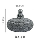 GobekUsa Cement Astronaut Ashtray with Lid - High Temperature Resistant Cigar Ashtray