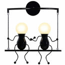 GobekUsa Creative LED Wall Light Indoor Wall Sconce Modern Art Decor Iron E27