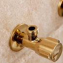 GobekUsa Gold Solid Brass Wall Mount Triangle Valve for Faucet and Toilet
