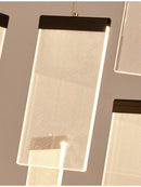 12 Lights -Luxury modern LED chandelier for staircase, lobby, living room, stairwell