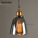 GobekUsa Industrial Glass Pendant Light for Modern Home Decor
