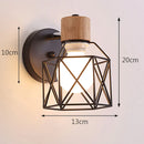GobekUsa Iron Cage LED Wall Light for Home Decor Indoor Lighting Fixture