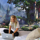 GobekUsa Dreamy Castle Mushroom Tapestry Psychedelic Wall Hanging Hippie Kids Decor