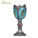 GobekUsa Dragon King Goblet 200ml: Retro Stainless Steel Wine Glass Gothic Whiskey Cup