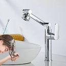 GobekUsa Gold and Black Bathroom Faucet with Hot Cold Water Mixer - Deck Mounted