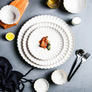 GobekUsa Ceramic White Glaze Dinnerware Set