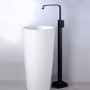 GobekUsa Black Tall Basin Faucet Single Handle Cold Hot Water Mixer Sink Tap