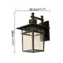 GobekUsa LED Outdoor Wall Lamp | Retro Black Sconces | Waterproof Decorative Light