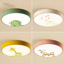 GobekUsa Kids Cartoon Acrylic Ceiling Light with Remote Control LED Girl Children's Room Lighting