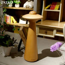GobekUsa Kids UFO Wood LED Table Lamp: Modern, Dimmable, Cartoon Design, Ideal for Children's Bedroom