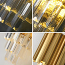 GobekUsa Gold Crystal Wall Lamp with LED Light for Home Lighting