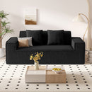Convertible Sofa Bed — Chenille 2-3 Seater Sofa Set with Removable Pillows