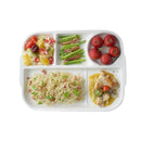 GobekUsa Ceramic Divided Plate - Versatile White Porcelain Dish for Breakfast, Fruit, and More