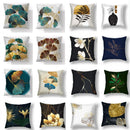 GobekUsa Big Leaves Cushion Covers - Nordic Simple Decorative Pillows for Living Room