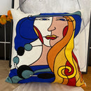 GobekUsa Abstract Embroidery Pillowcase 45x45cm Picasso Decorative Throw Pillows Sofa & Car
