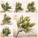 GobekUsa Doluo Fruit Grass Simulation Flower Wedding Decor Fake Green Plants Bouquet