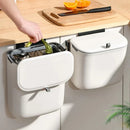 GobekUsa Kitchen Wall-Mounted Waste Bin with Lid - Cabinet Door Hanging Garbage Can