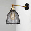 GobekUsa Industrial LED Cage Wall Light Retro Loft Sconce Lights E27 Fixture