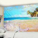GobekUsa Beach Coconut Tree Mandala Tapestry Wall Hanging Psychedelic Bohemian Decor