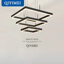GobekUsa LED Chandelier: Modern Aluminum Luster Lamps for Bedroom, Hall, Dining, Living Room