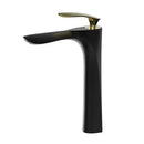 GobekUsa Gold Basin Faucet with Single Handle Hot & Cold Water Mixer Deck Mount