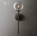 GobekUsa LED Glass Globe Wall Sconce Modern Indoor Light Fixture Decoration Bedroom Living Room