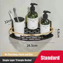 GobekUsa Bathroom Corner Shelves Suction Cup Storage Rack Shower & Kitchen Organizer