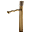 GobekUsa Antique Bronze Basin Faucet Hot & Cold Deck Mounted Brass Mixer Tap