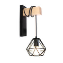 GobekUsa Industrial Iron Wall Sconce LED Fixture for Cafe Bar Loft Decoration