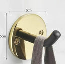 GobekUsa Brushed Gold Stainless Steel Robe Hook Wall Mounted Bathroom Hardware Hanger