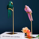 GobekUsa Lucky Parrot Resin Ornament - Modern Nordic Home Decor Gift