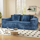 Chenille Sofa Bed Set with Deep Seat & 2 Pillows