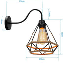 GobekUsa Diamond Cage Iron Pendant Light for Living Dining Bedroom