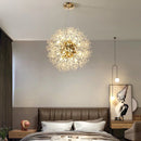 Modern Dandelion Starburst Pendant Light In Chrome