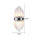 GobekUsa Glass Rod Crystal Wall Lamp: Modern Nordic Light Luxury for Bedroom, Living Room