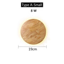 GobekUsa LED Wooden Wall Lamp: Modern Nordic Indoor Lighting for Bedroom Bedside