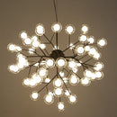 GobekUsa Heracleum Firefly Glass Ball Chandelier: Gold Luxury Lighting for Dining Kitchen Staircase
