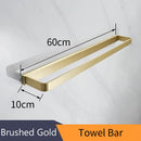 GobekUsa Gold Bath Hardware Set: Towel Ring, Toilet Brush Holder - WF-552200