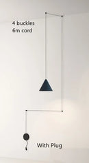 GobekUsa Geometric LED Pendant Light for Living Room Bedside - Nordic Style Glam Fixtures